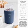 image:imageMarthaStewart ElectricCoffee amp Spice GrinderDual 25oz RemovableBowls StorageLidsStainless Steel BladesOne Touch Pulse Control2in1CompactBeans amp Spices Herbsamp Nuts Linen CreamIndigo Blue